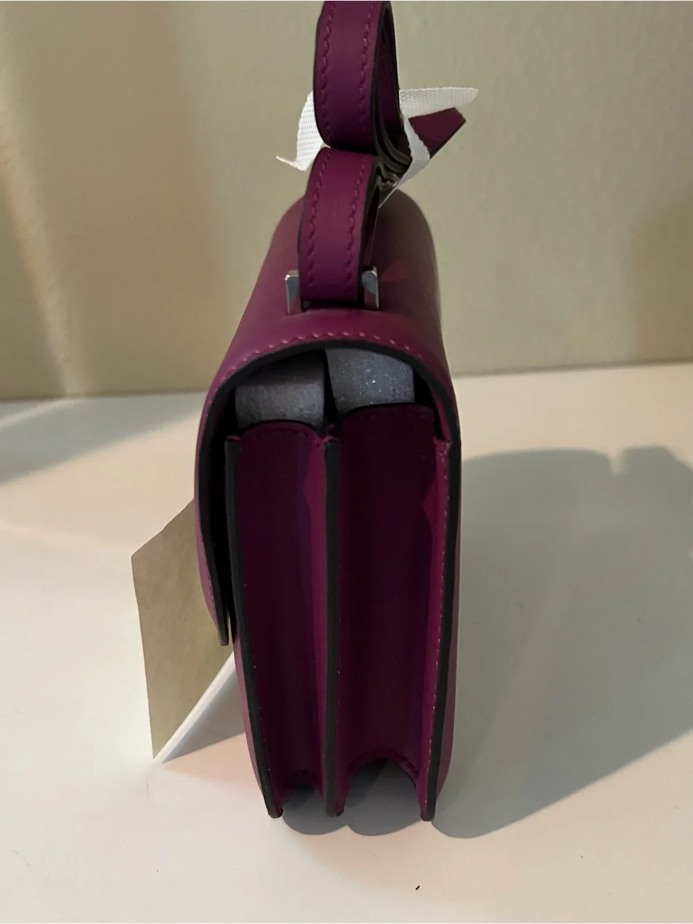 19cm Purple Leather Box - Picture 5 of 8